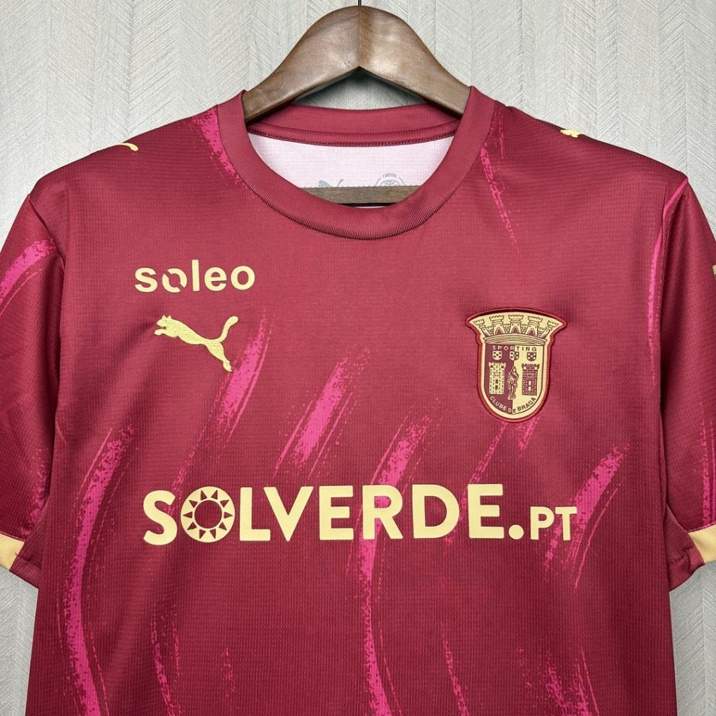 Camiseta Roja Braga 2026-2027 Segunda Equipacion Version Fan - Imagen 3