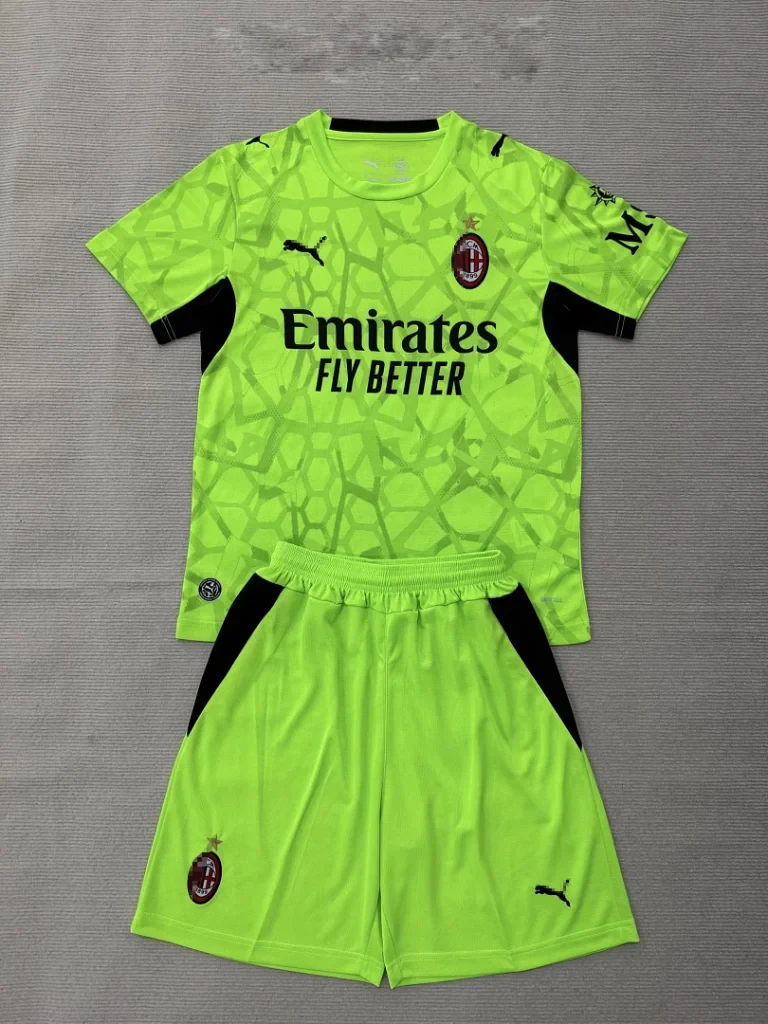 Conjunto niño verde AC Milan 2026-2027 portero tercera equipacion