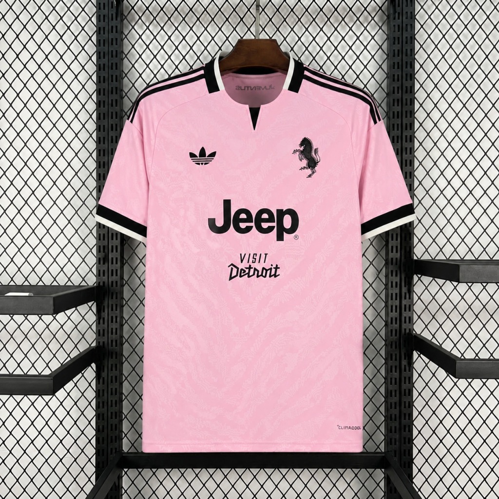 Camiseta Rosa Juventus 2026-2027 segunda equipacion version Fan