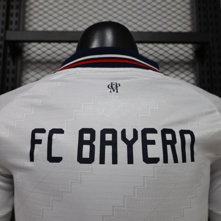 Camiseta Bayern Munich blanca 2026-2027 Manga Larga segunda equipacion versión jugador - Imagen 4