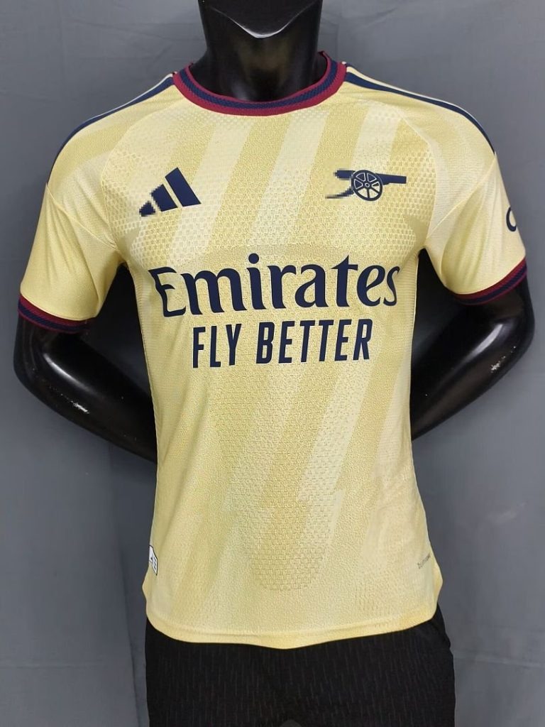 Camiseta Arsenal Dorada 2026-2027 Tercera Equipación Versión Jugador