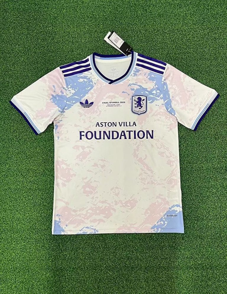 Camiseta Aston Villa Blanca 2026-2027 Tercera Equipacion Version Fan