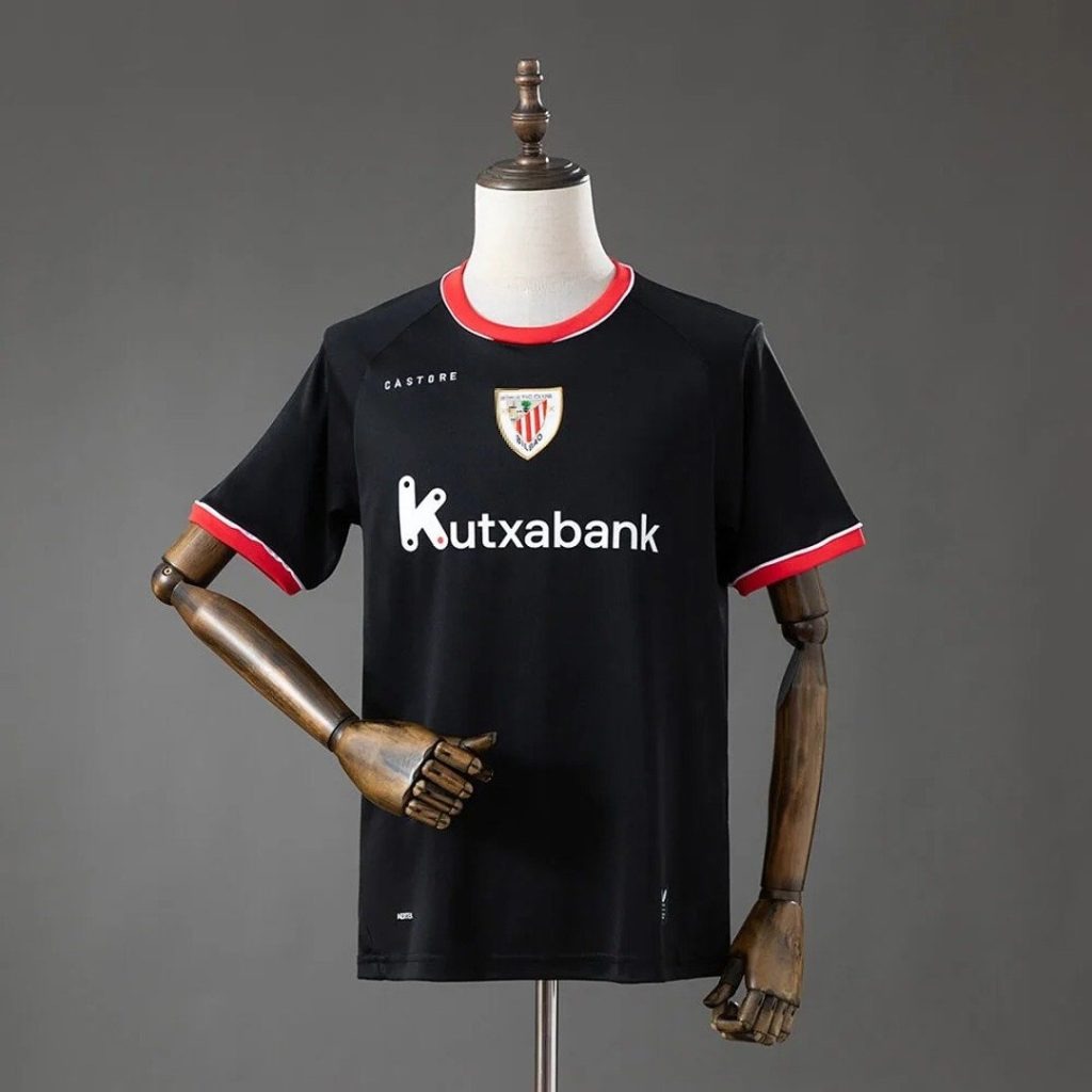 Camiseta Athletic Bilbao Negro 2026-2027 Segunda Equipacion Version Fan