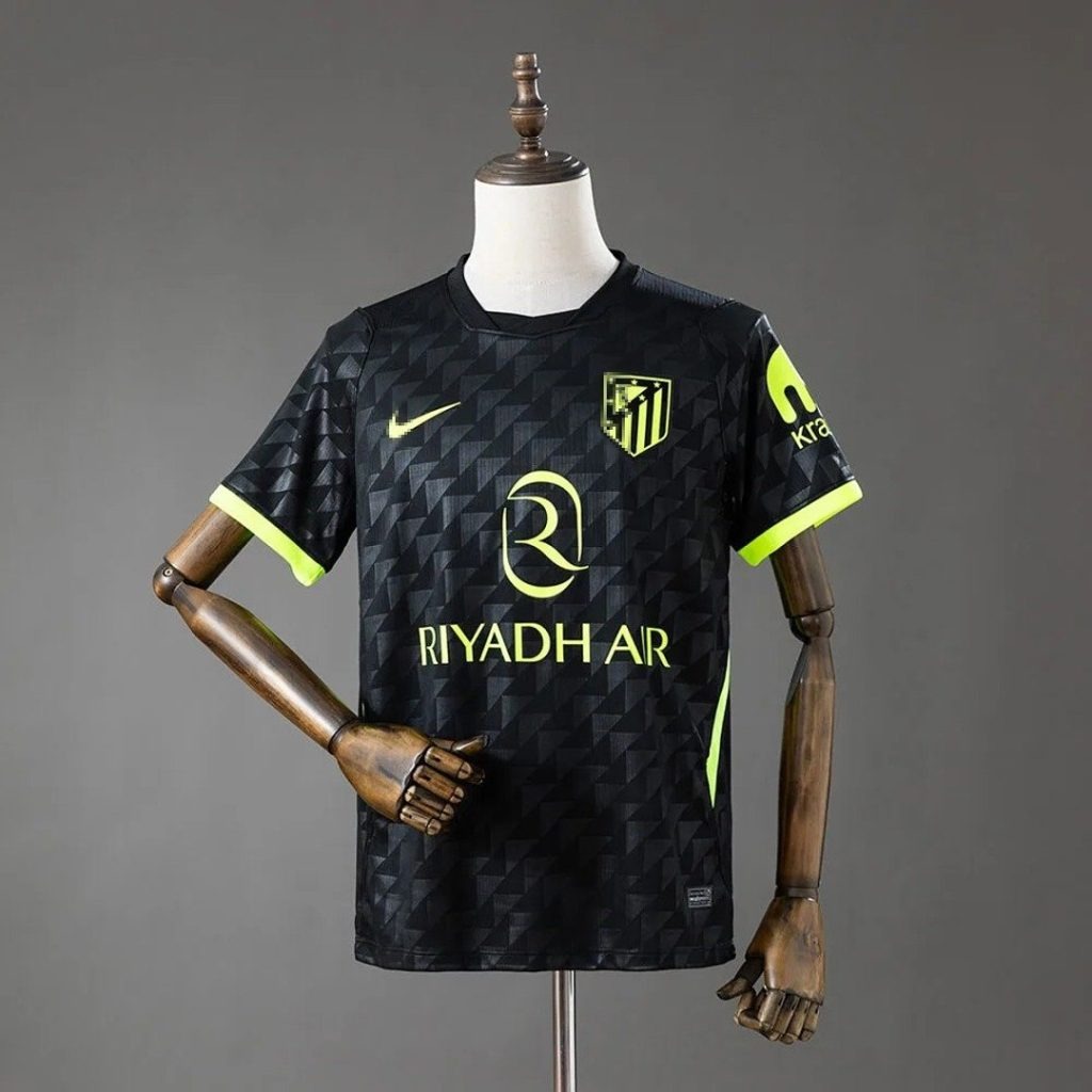 Camiseta Atlético Madrid Negro 2026-2027 Segunda Equipacion Version Fan