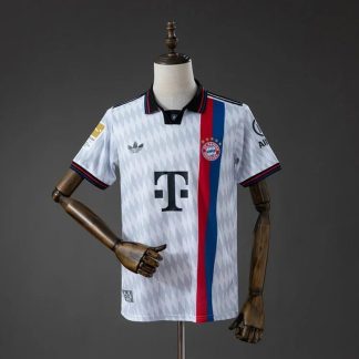 Camiseta Bayern Munich blanca 2026-2027 segunda equipacion versión fan