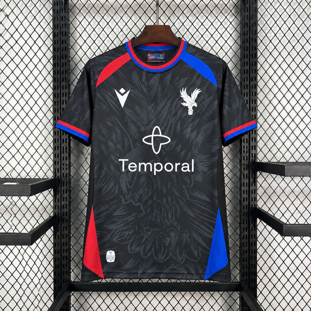 Camiseta Crystal Palace 2026-2027 negra segunda equipacion versión fan