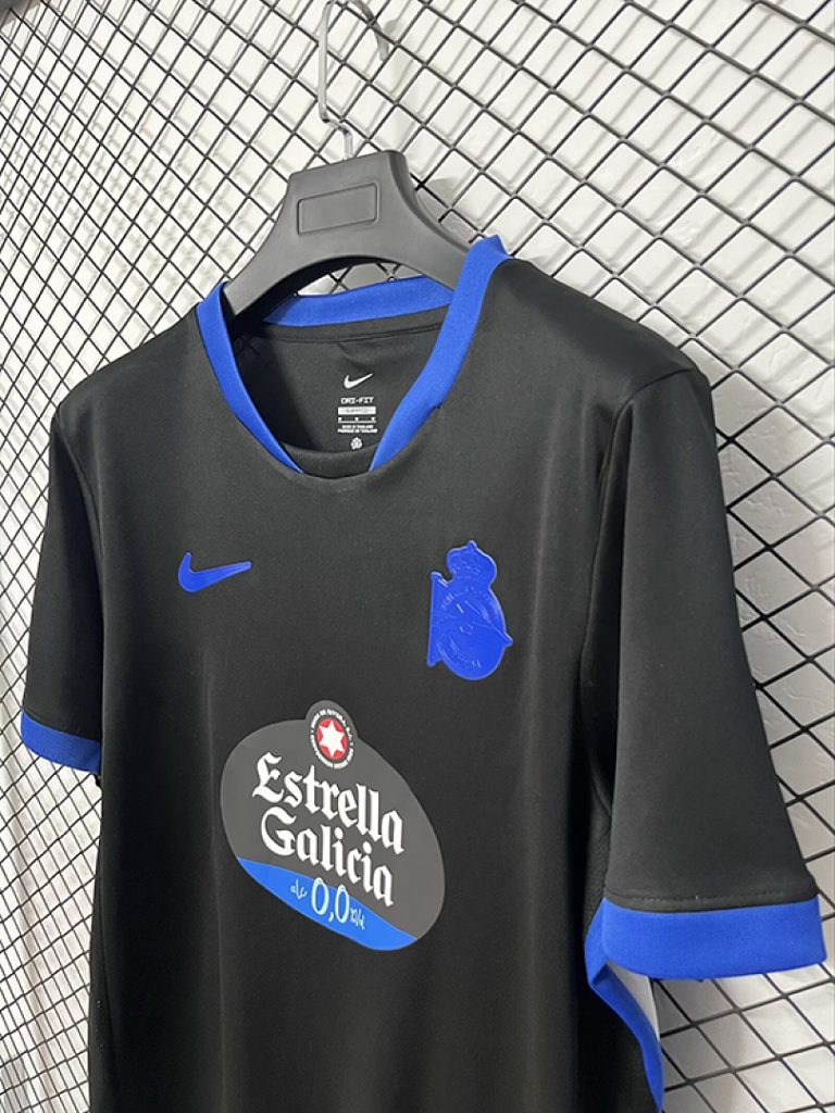 Camiseta Deportivo de la Coruna negra 2026-2027 segunda equipacion versión fan - Imagen 4