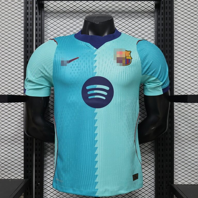 Camiseta Tercera Equipacion FC Barcelona Turquesa 2026-2027 Version Jugador