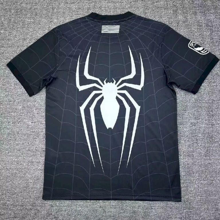 Camiseta FC Barcelona X Spiderman 2026-2027 negra edición especial versión fan - Imagen 2