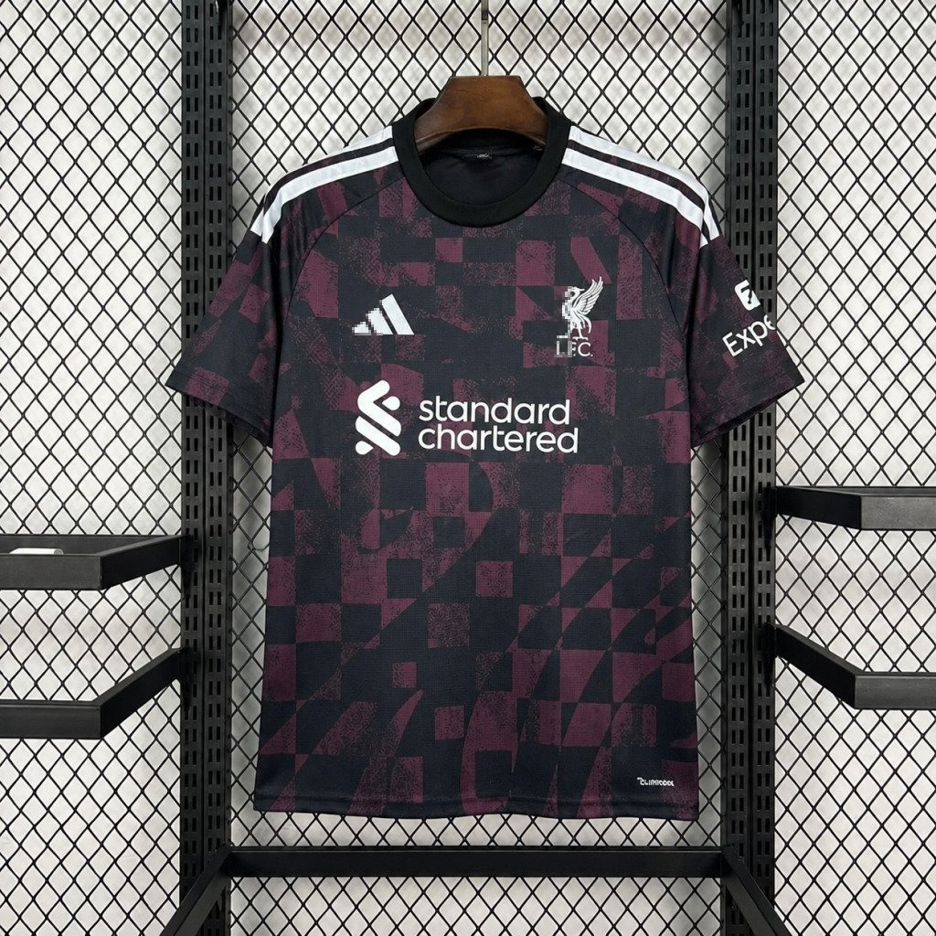 Camiseta Liverpool 2026-2027 Negro Tercera Equipacion Versión Fan
