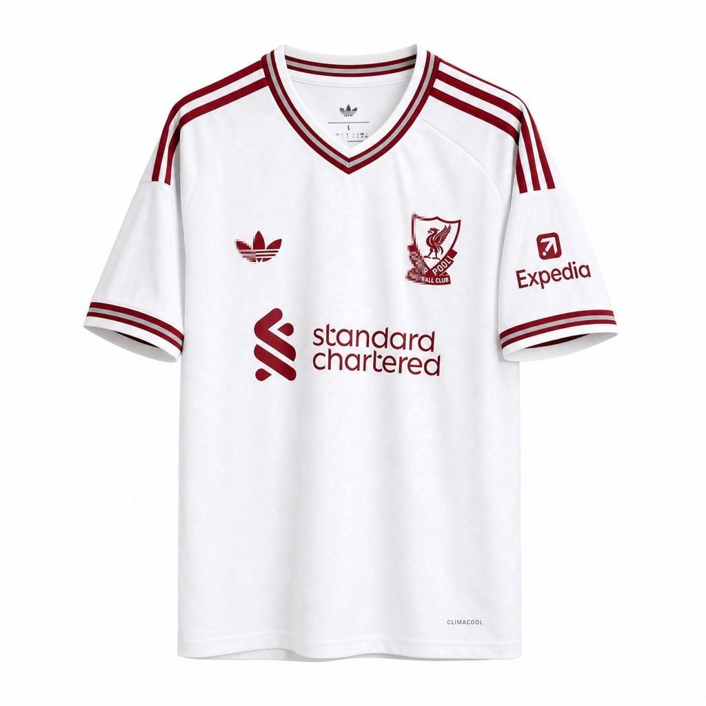 Camiseta Liverpool Blanca 2026-2027 Segunda Equipacion Versión Fan