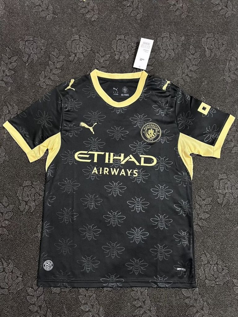 Camiseta Manchester City Negro 2026-2027 Segunda Equipacion Versión Fan