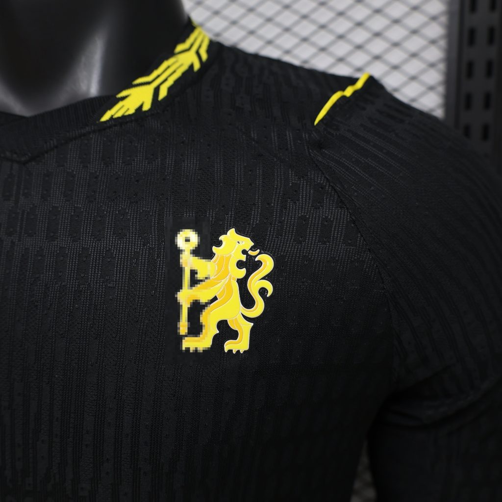 Camiseta Manga Larga Chelsea Negro 2026-2027 Segunda Equipacion Versión Jugador - Imagen 3
