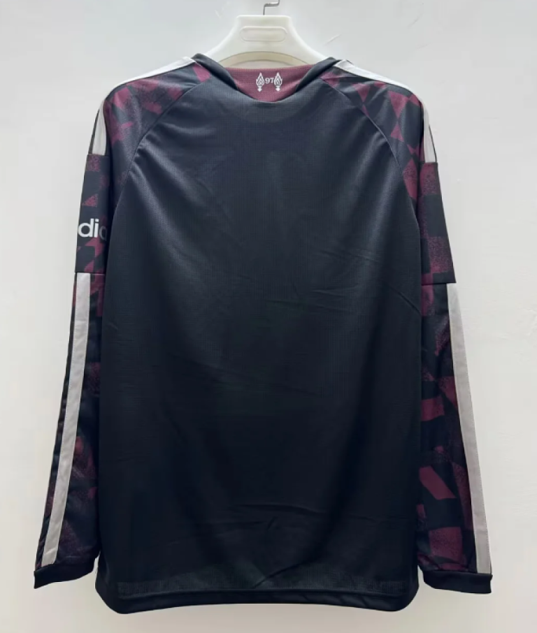 Camiseta Manga Larga Liverpool Negro 2026-2027 Tercera Equipacion Versión Fan - Imagen 2