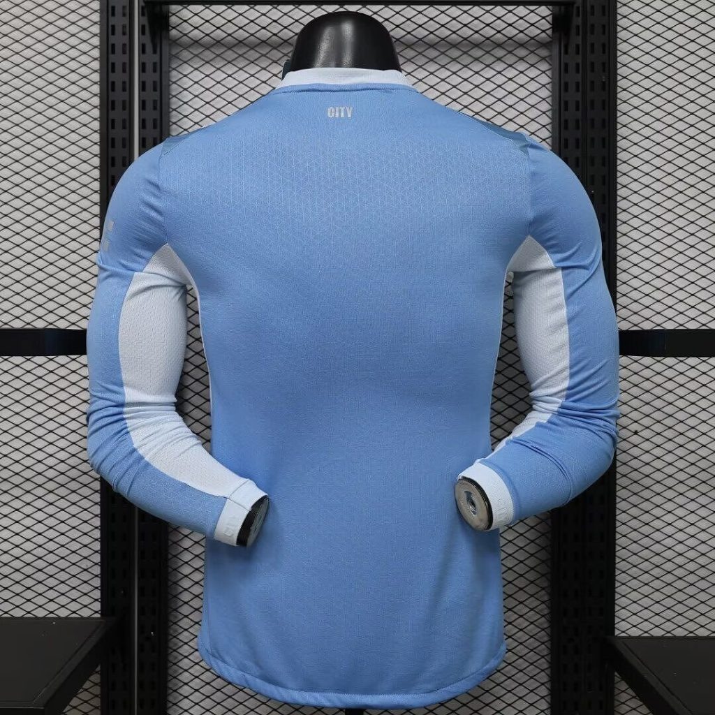 Camiseta Manga Larga Manchester City 2026-2027 Erling Haaland Primera Equipacion Versión Jugador - Imagen 2