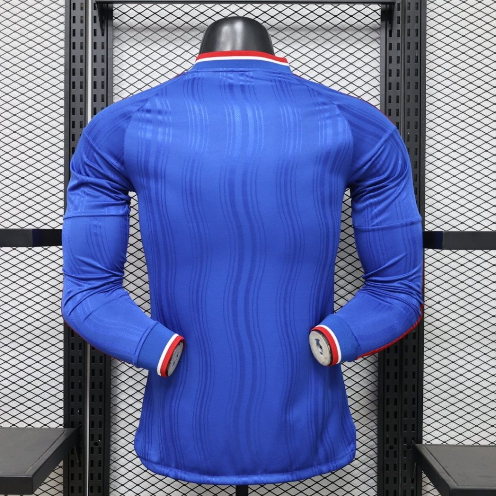 Camiseta Manga Larga Manchester United Azul 2026-2027 Segunda Equipacion Versión Jugador - Imagen 2