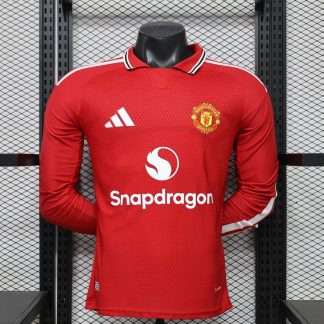 Camiseta Manga Larga Manchester United Bruno 2026-2027 Primera Equipacion Versión Jugador