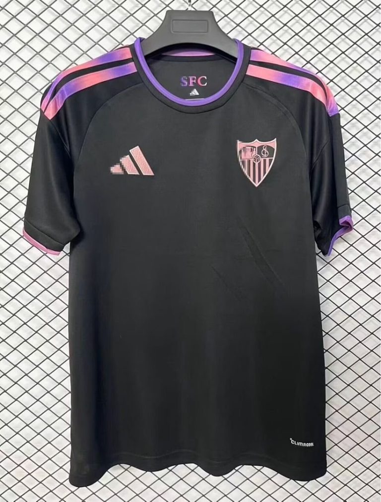 Camiseta Sevilla Negro 2026-2027 tercera equipacion equipacion versión fan