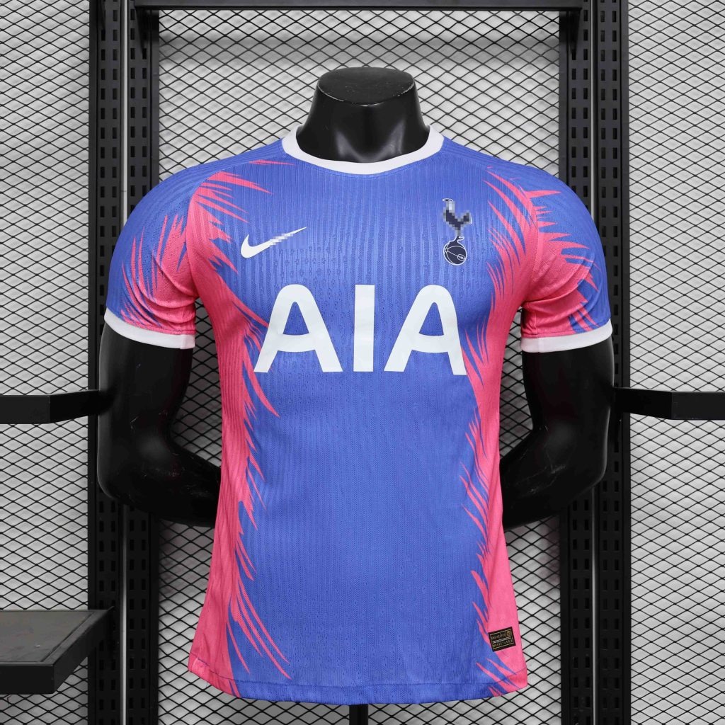 Camiseta Tottenham Azul y Rosa 2026-2027 Edición Especial Versión Jugador