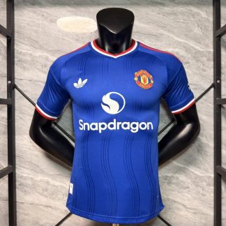 Camiseta azul Manchester United 2026-2027 segunda equipacion versión jugador