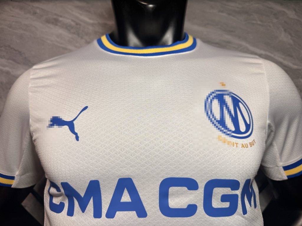 Camiseta blanca Olympique Marsella 2026-2027 primera equipacion versión jugador - Imagen 3