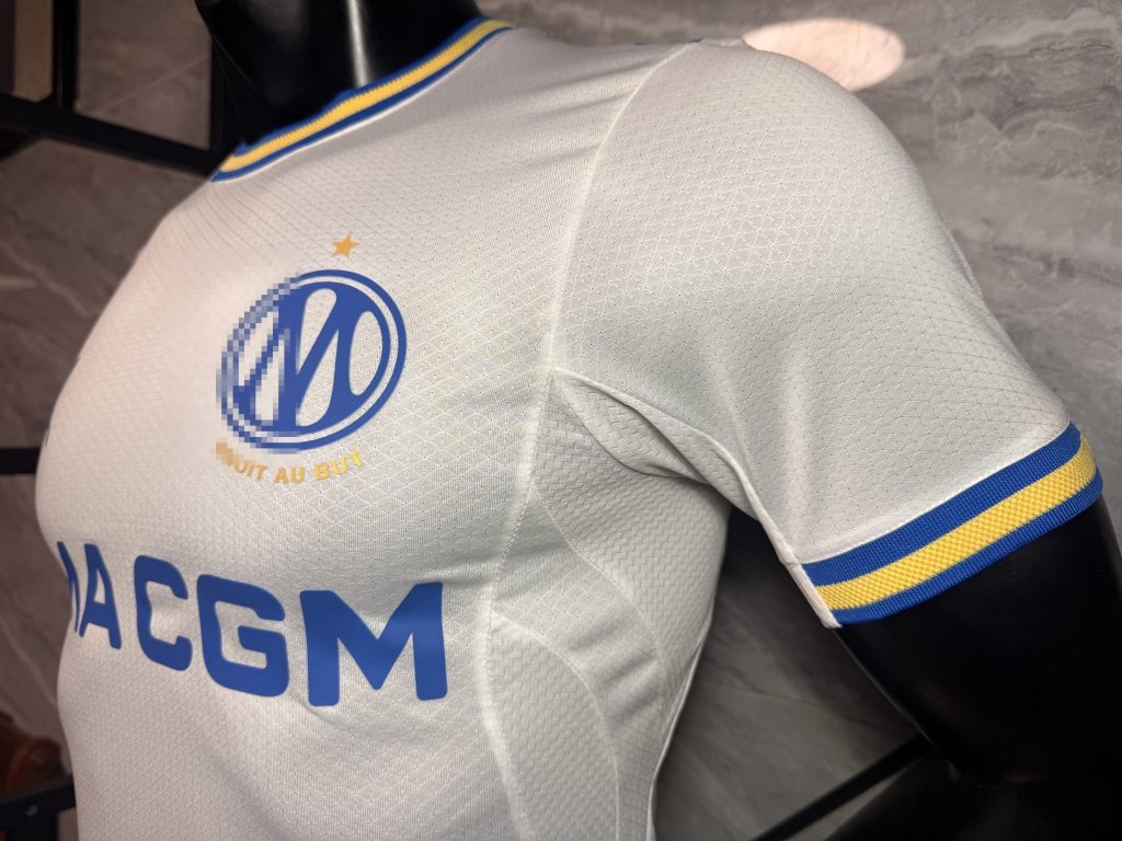 Camiseta blanca Olympique Marsella 2026-2027 primera equipacion versión jugador - Imagen 4