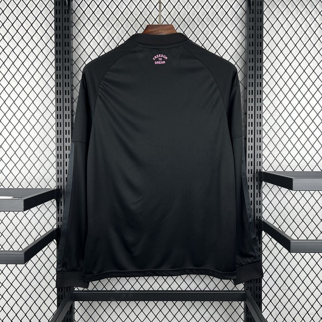 Camiseta manga larga Inter Miami negro 2026-2027 segunda equipacion version fan - Imagen 2