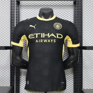 Camiseta negra Manchester City 2026-2027 segunda equipacion version jugador