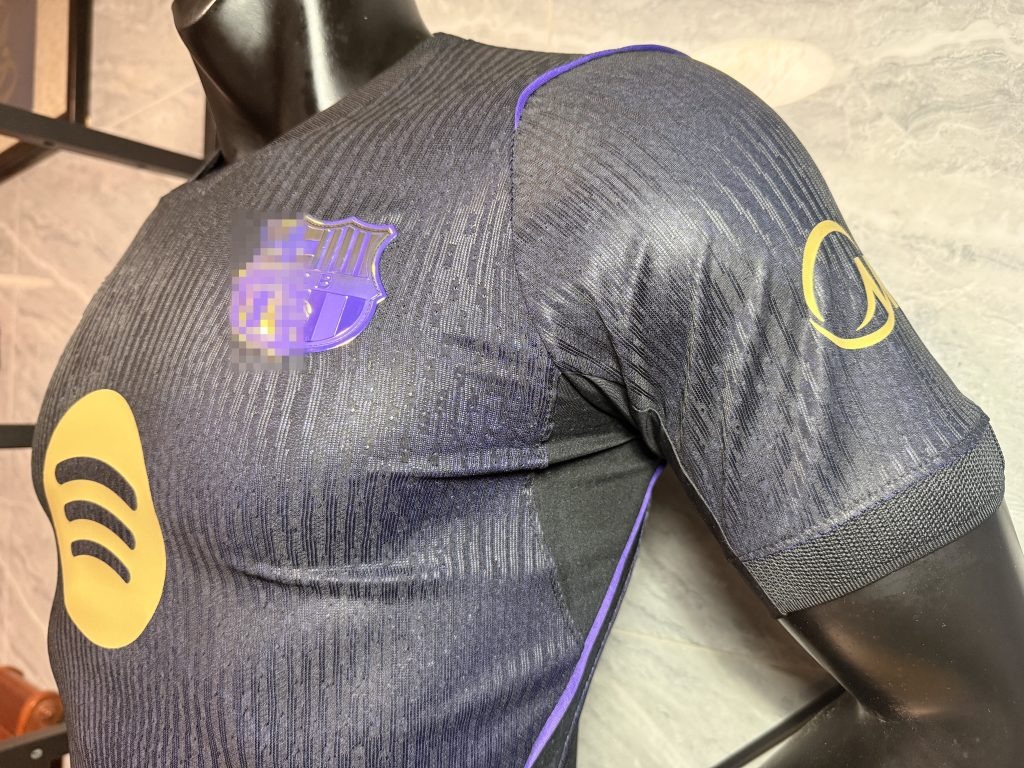 Camiseta negro/morado FC Barcelona 2026-2027 segunda equipacion versión jugador - Imagen 4