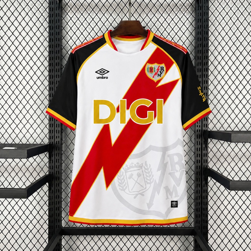Camiseta primera equipacion Rayo Vallecano 2026-2027 blanca versión fan