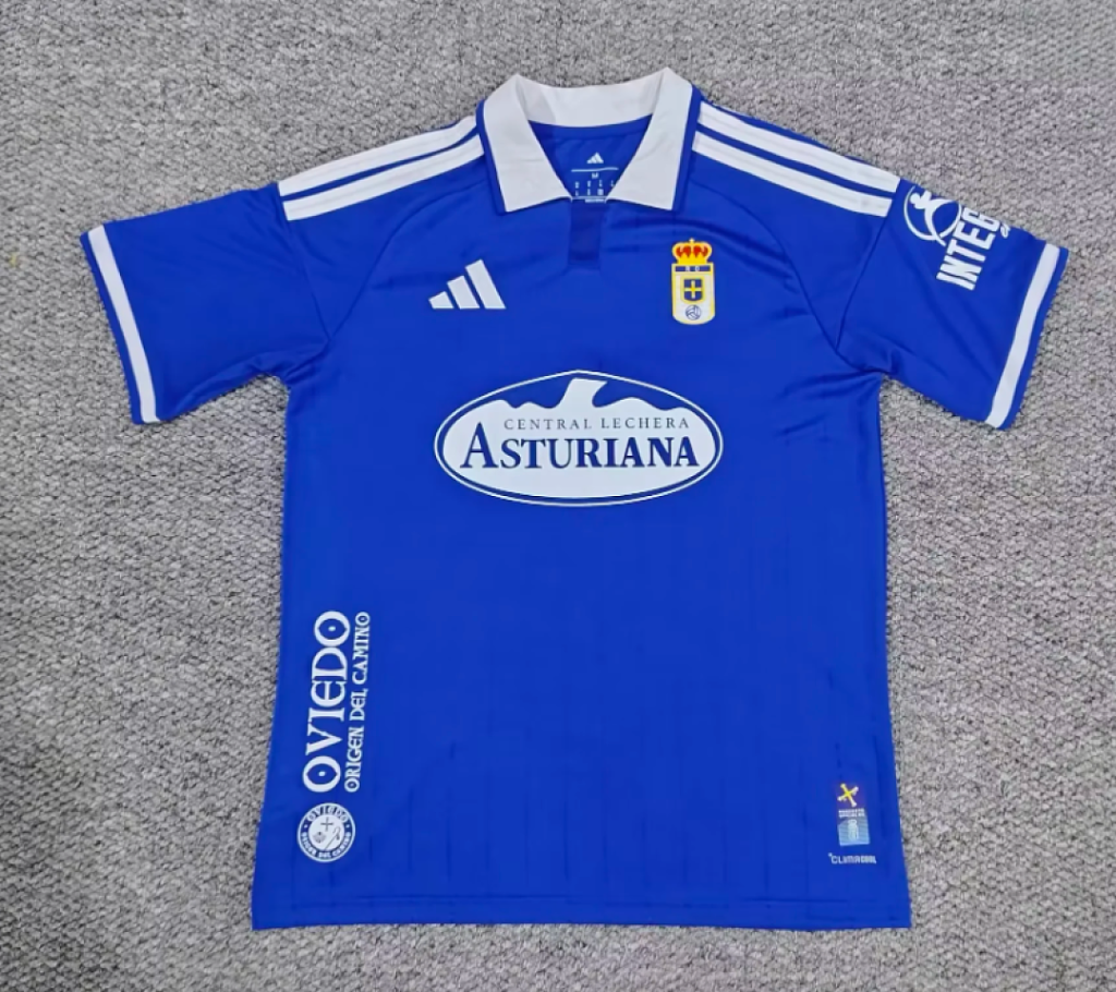 Camiseta primera equipacion Real Oviedo 2026-2027 azul versión fan
