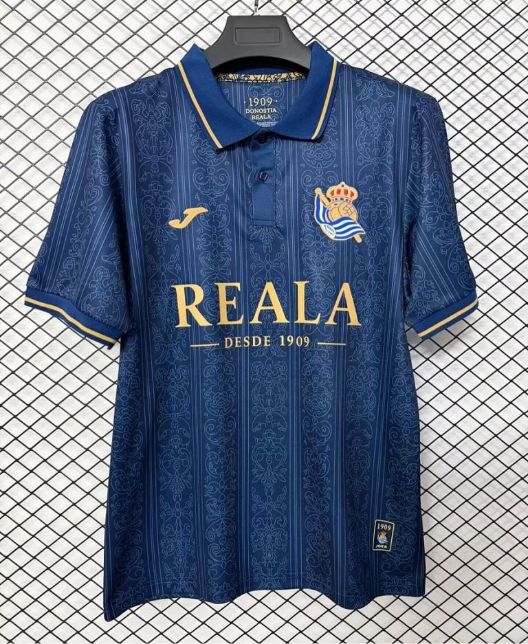 Camiseta retro Real Sociedad Azul 2026-2027 edición especial versión fan