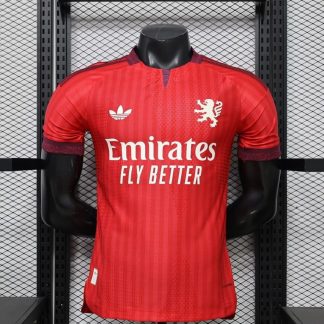 Camiseta roja Olympique Lyon 2026-2027 segunda equipacion versión jugador