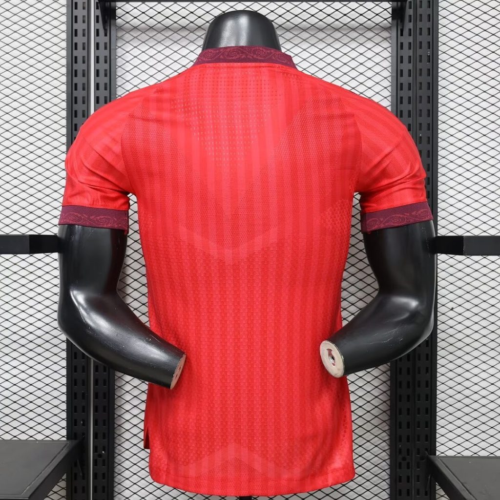 Camiseta roja Olympique Lyon 2026-2027 segunda equipacion versión jugador - Imagen 2