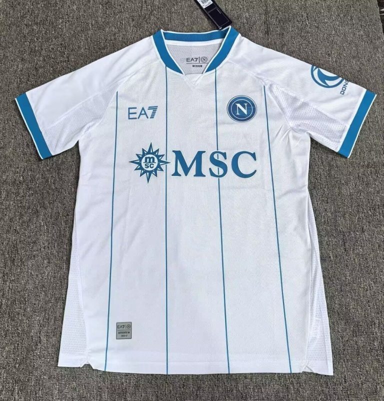 Camiseta segunda equipacion Napoli blanca 2026-2027 versión fan