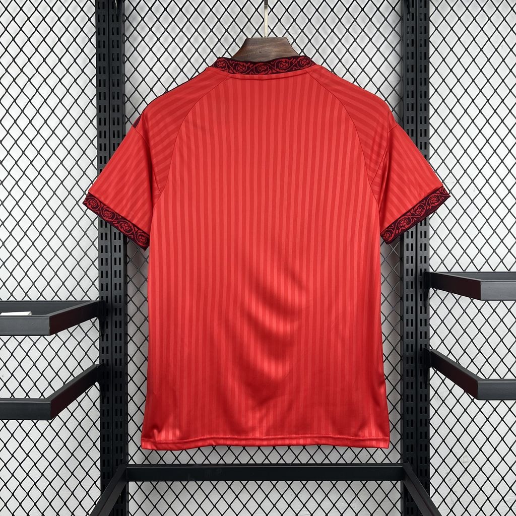 Camiseta segunda equipacion Olympique Lyon 2026-2027 roja versión fan - Imagen 2