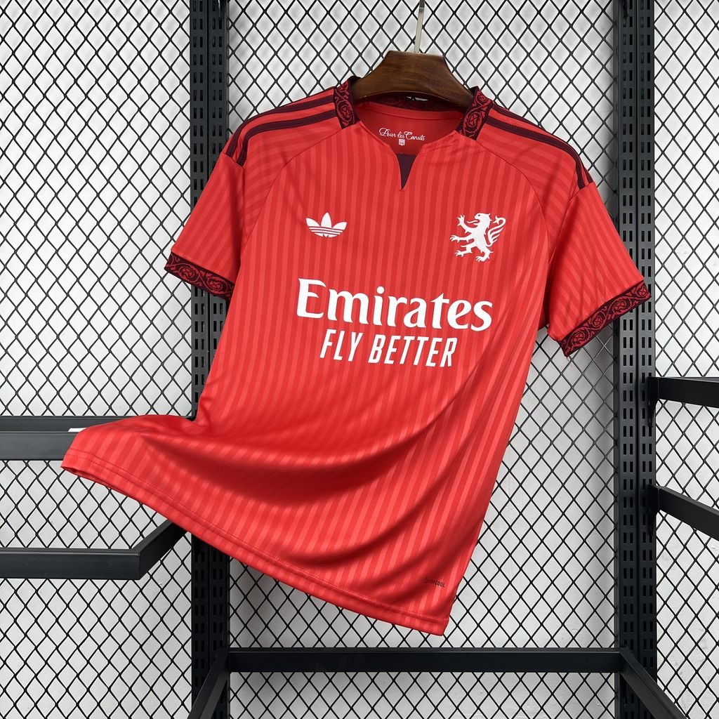 Camiseta segunda equipacion Olympique Lyon 2026-2027 roja versión fan
