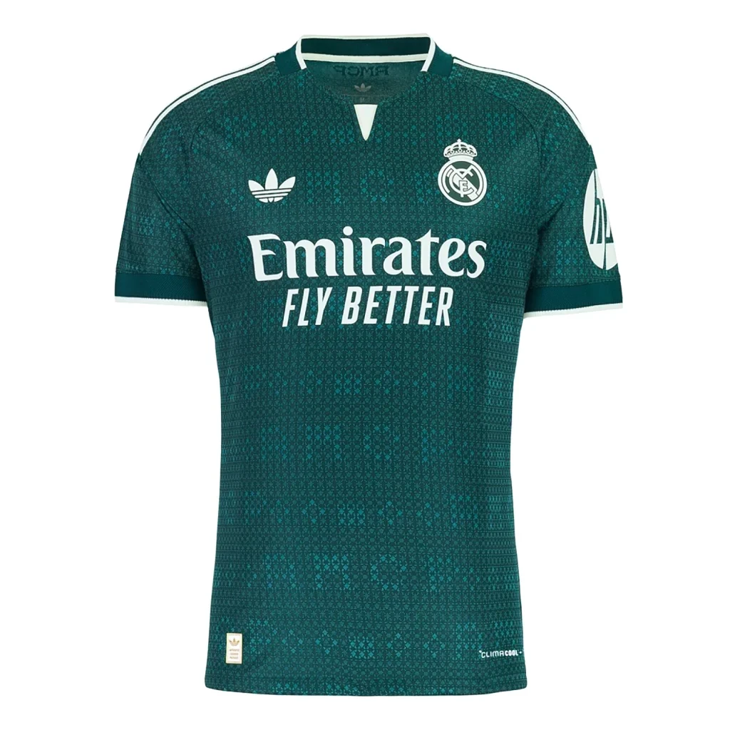 Camiseta segunda equipacion Real Madrid 2026-2027 verde versión jugador