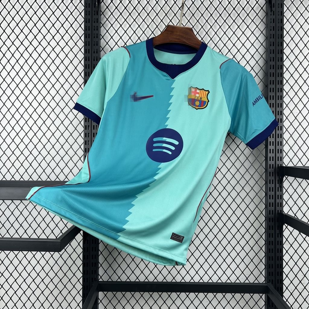 Camiseta turquesa FC Barcelona 2026-2027 tercera equipacion versión fan