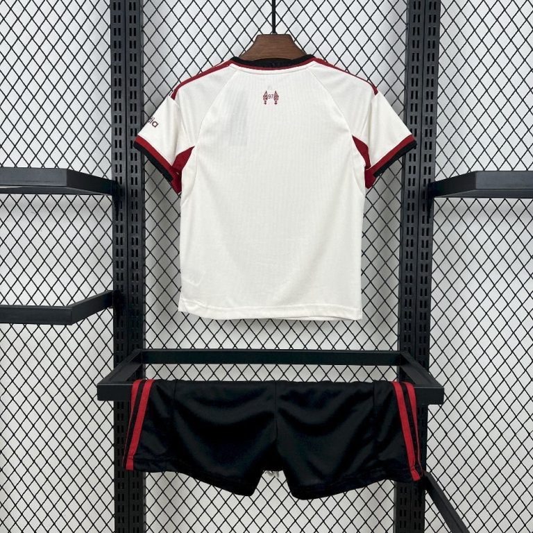 Conjunto Niño Liverpool 2026-2027 Blanco Segunda Equipacion - Imagen 2