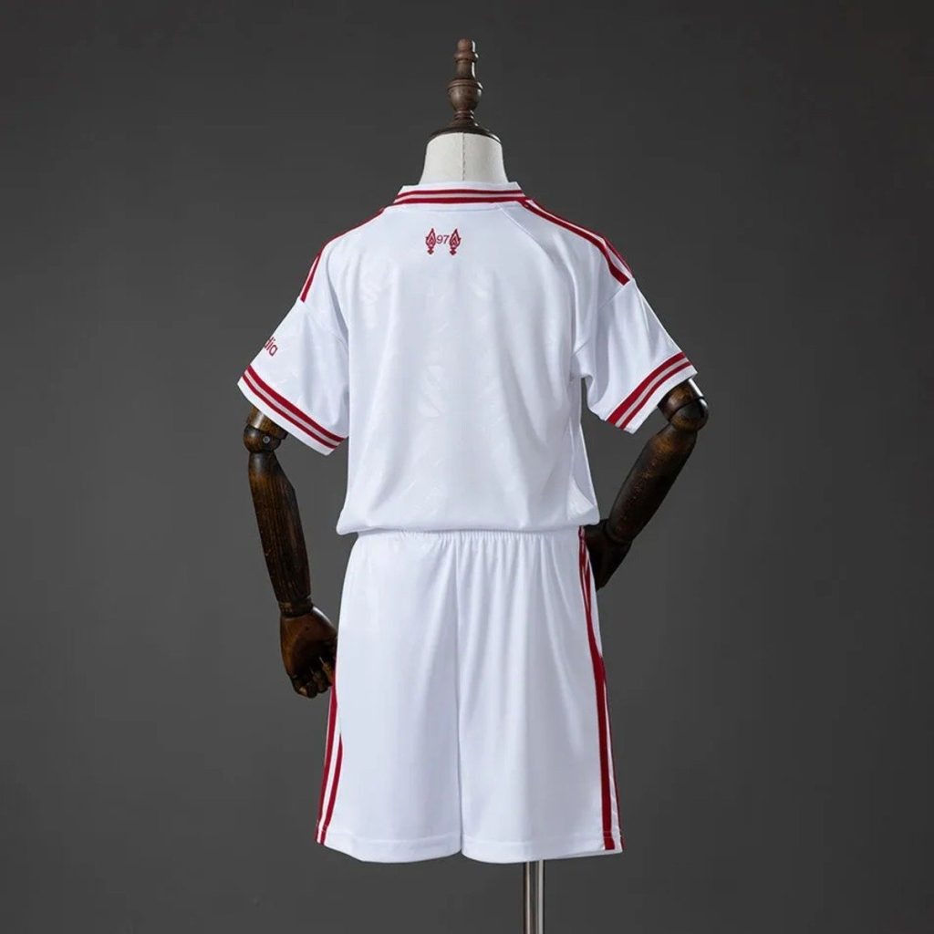 Conjunto Niño Liverpool Blanco 2026-2027 Segunda Equipacion - Imagen 2