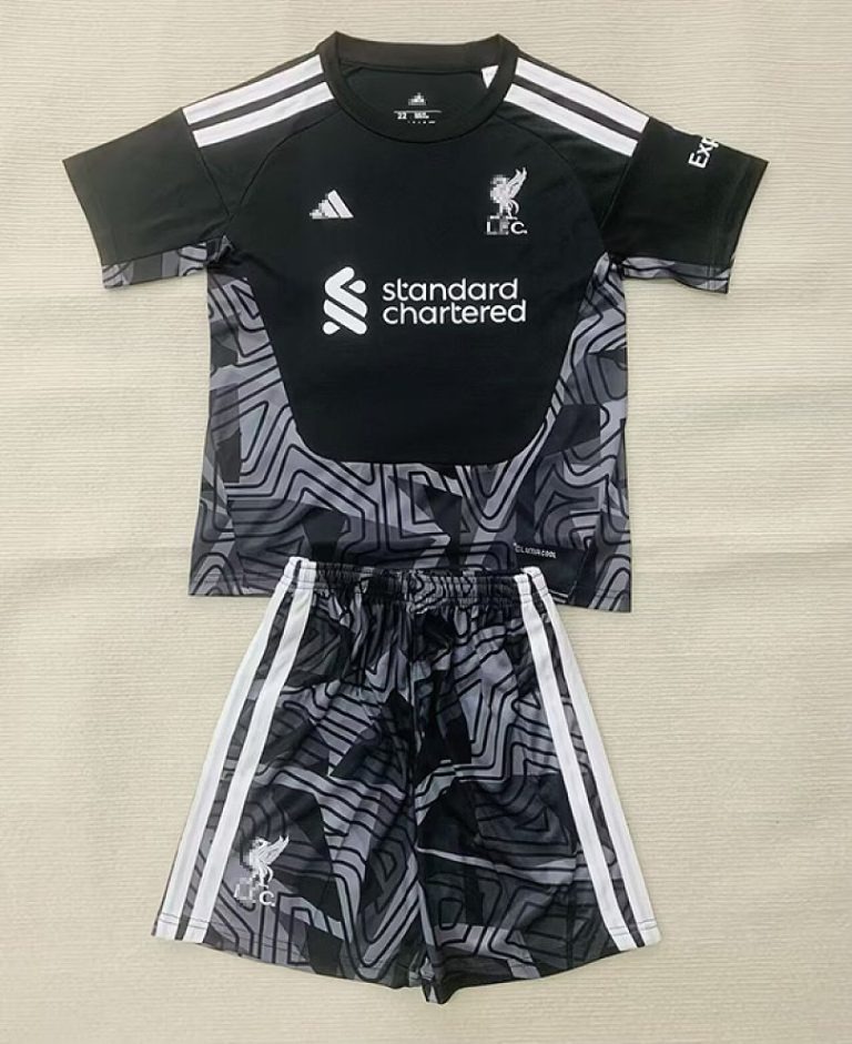 Conjunto Niño Liverpool Negro 2026-2027 Edicion Portero