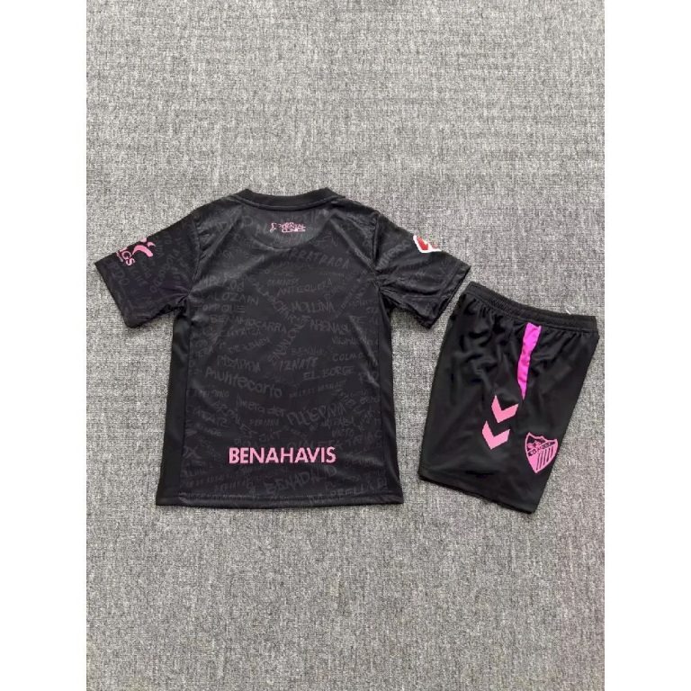 Conjunto niño Malaga CF negro 2026-2027 tercera equipacion - Imagen 2
