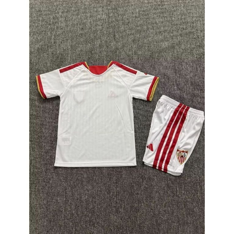 Conjunto niño blanco Sevilla 2026-2027 primera equipacion - Imagen 2