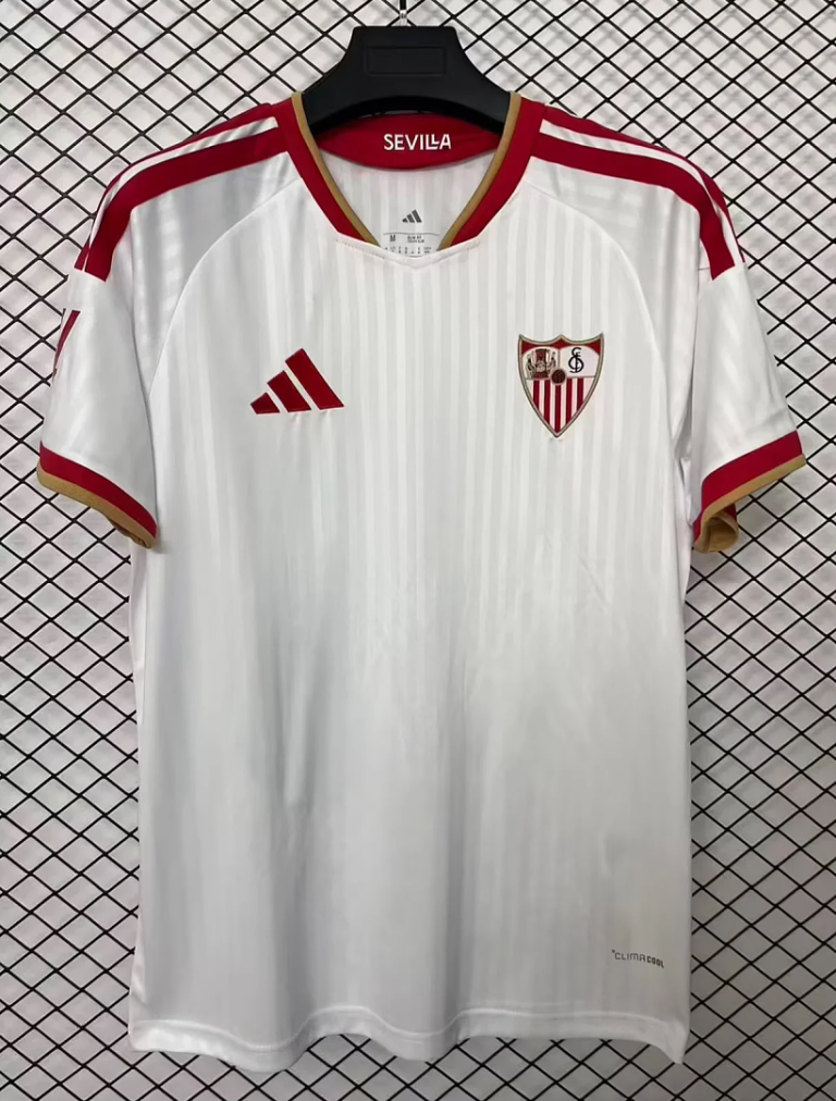 Nueva camiseta Sevilla blanca 2026-2027 primera equipacion versión fan