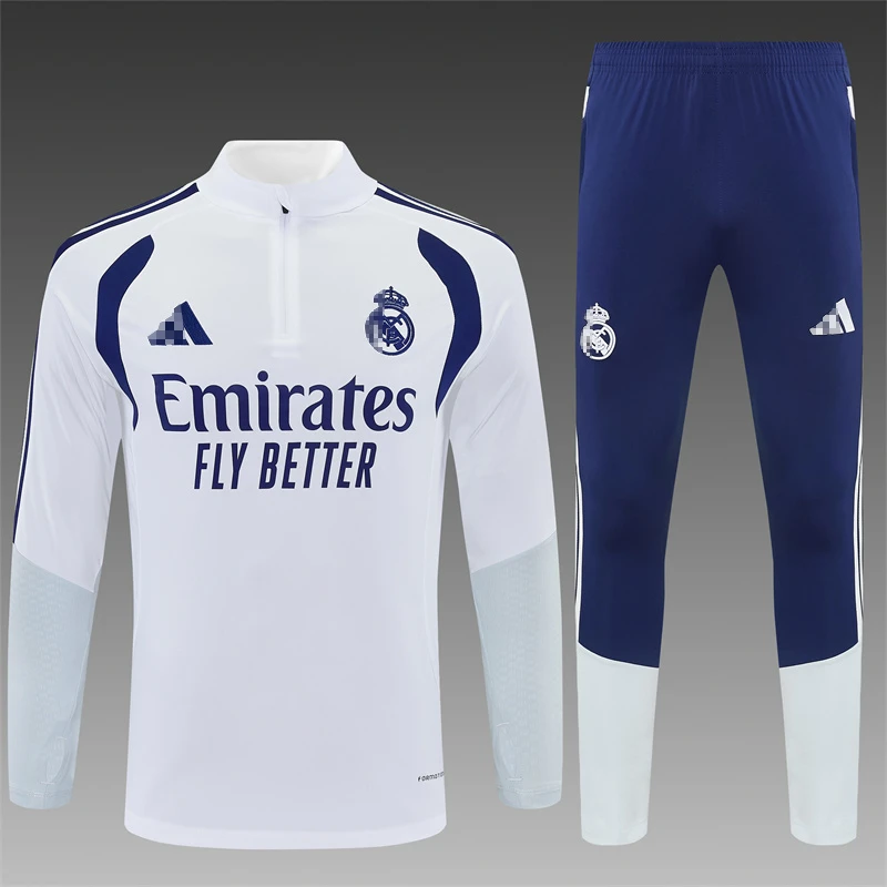 Conjunto Chandal niño/adulto Blanco 2026-2027 Real Madrid Version Fan