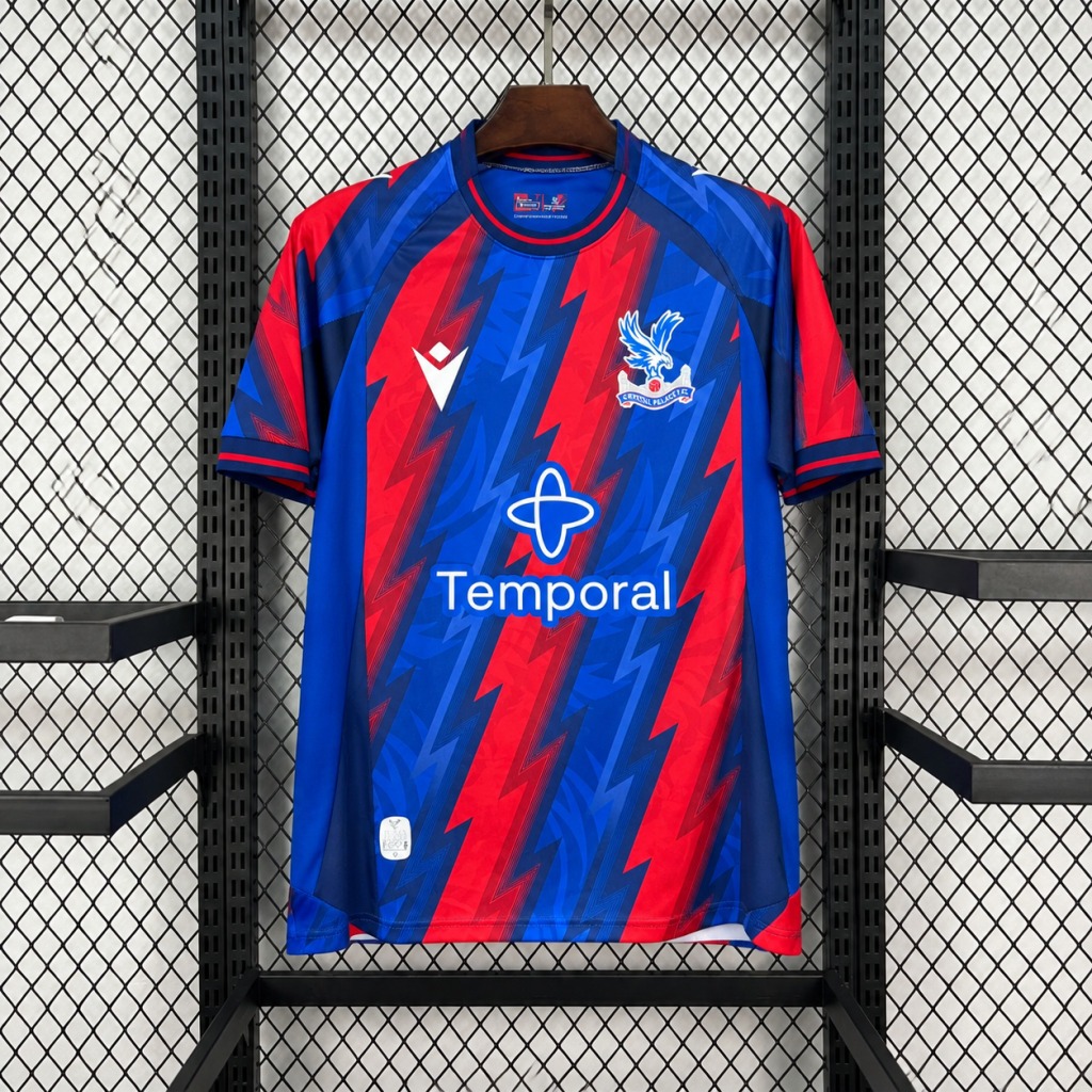 Camiseta Crystal Palace Rojo/Azul 2026-2027 Tercera Equipacion Versión Fan