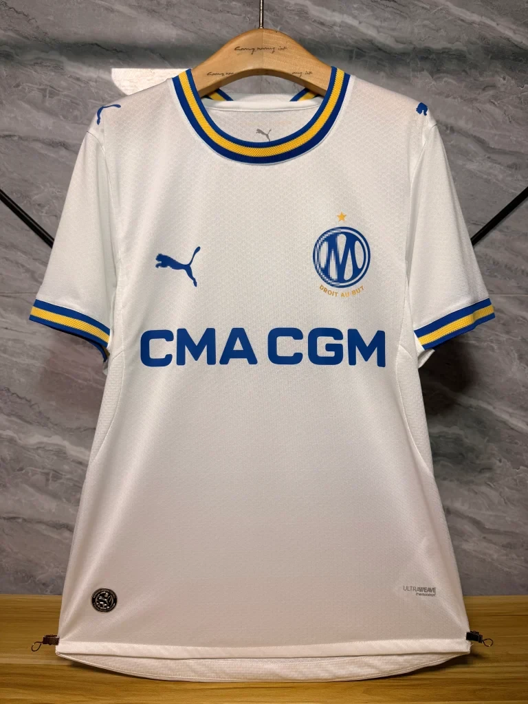 Camiseta Olympique Marsella blanca 2026-2027 primera equipacion versión Fan