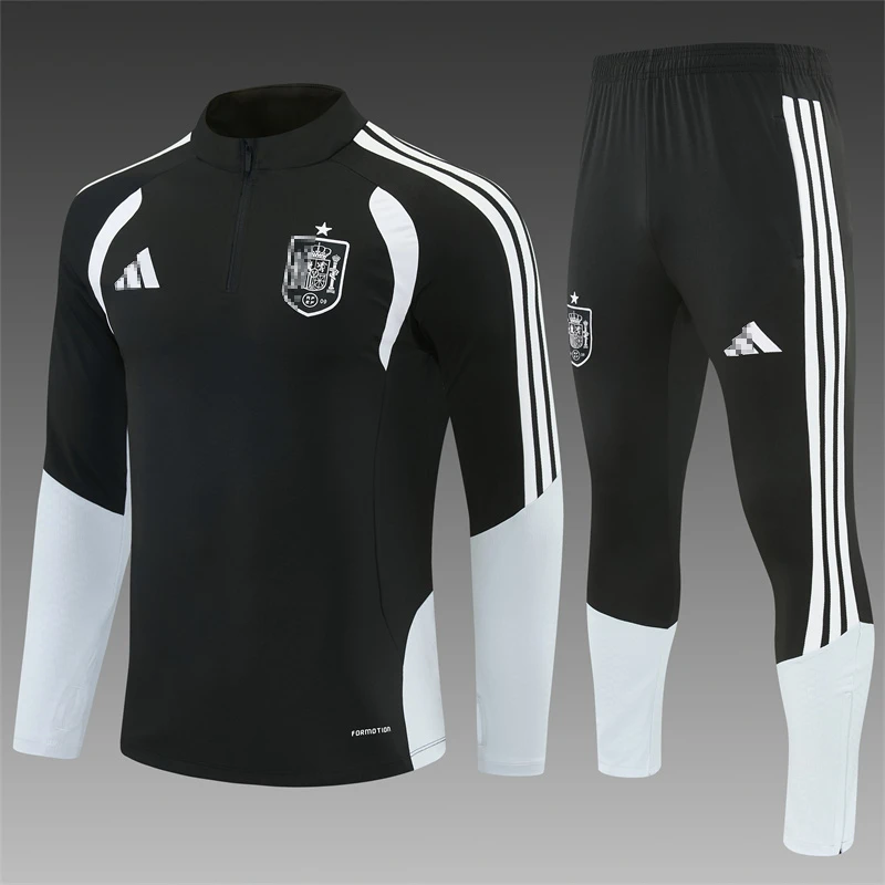 Conjunto Chandal niño/adulto Negro 2026-2027 Seleccion España Version Fan