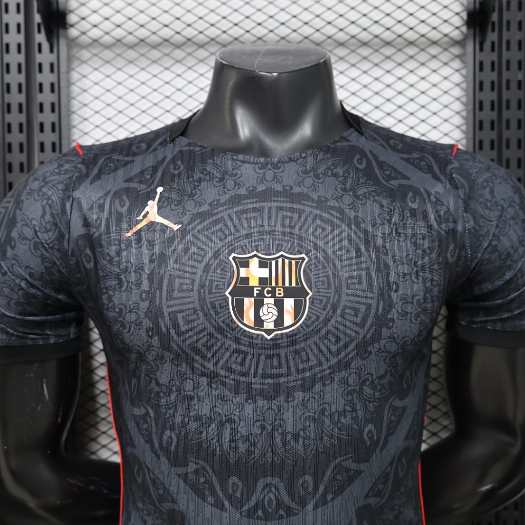 Camiseta FC Barcelona 2026-2027 Negro X jordan Edicion Epecial Version Jugador - Imagen 3